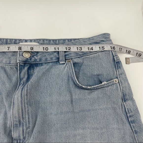 TOPSHOP Denim Skirt High Waist Jean Skirt Size 10 - Picture 5 of 6